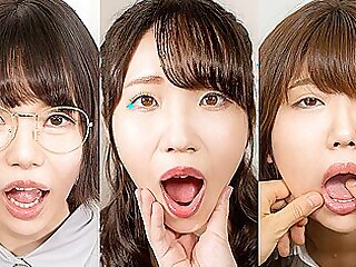 Mouth Gazing - Japanese Schoolgirl Mouth Good-luck piece With Yui Kawagoe, Anri Namiki And Yuna Mitake
